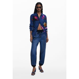 Jogger-Jeans mit Kontrast