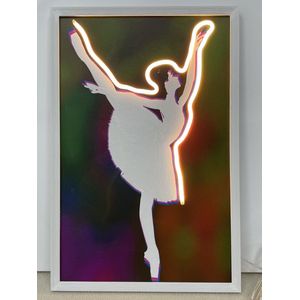 Neon Art White Dancing