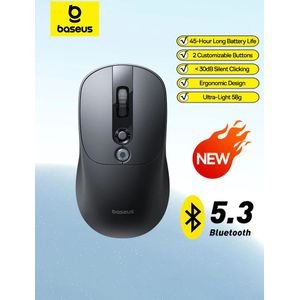 【NIEUW】Baseus EM2 Ergonomische draadloze muis Bluetooth 5.3 2.4G Type-C Opladen Ultralichte stille muizen Aanpasbare knopmuis