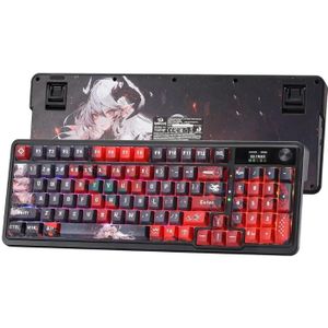 Redragon K719 PRO draadloze pakking Gaming Hype-scherm en knop, 95-toetsen mechanisch toetsenbord, eenvoudige bediening 1,14 '' TFT-informatiedisplay