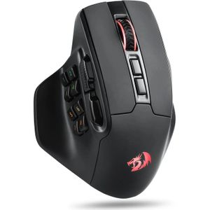 Redragon - M811 PRO - Draadloze Gaming Muis - RGB - Ergonomische Grip - 15 Knoppen