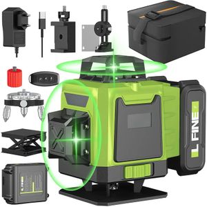 16 Lijnen 4d Laser Niveau 12 Lijnen 3d Niveau 360 ° Zelflifting Horizontale En Verticale Cross Super Power Groene Laserstralen