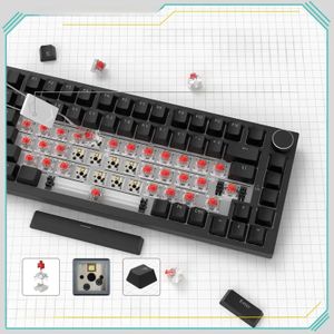 Ajazz AK820 - Mechanisch Toetsenbord - Draadloos - RGB Achtergrondverlichting - 75% Lay-out