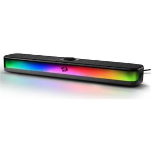Redragon GS515 RGB Desktop Soundbar 2.0 Kanaals Stereo Computer Luidsprekers voor Desktop Bluetooth 5.3, USB-C/USB Aangedreven, Zwart