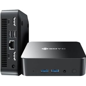 Soyo M4 Pro Gaming Mini Pc Met Intel N150 Cpu Ddr 16Gb Ram + 512Gb Opslag Win11pro Wifi 6 & Bt5.2 Draagbare Mini Computer