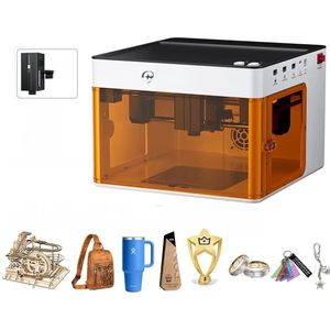 ATOMSTACK P1 Lasergraveermachine Draagbare 5W Diode 1,2W Infrarood Dubbele Lasergraveerder Veiligheidsklasse 1 Voor Metaal/Hout/Leer