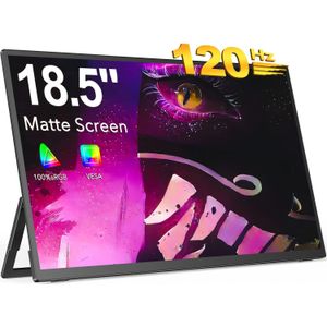Uperfect 18 Umax 18.5 "Computer Monitor Draagbare 120Hz Display Fhd Met Type C Mini Hdmi Vesa Swivel Lift Beugel Voor Laptop Pc