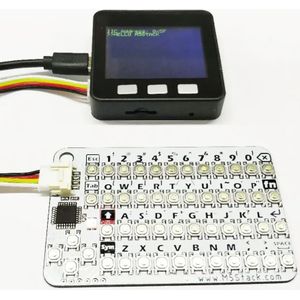 M5Stack officiële CardKB v1.1 Mini 50-toetsen QWERTY-toetsenbord met ATMega8A MCU, I2C, RGB LED, programmeerbaar voor UIFlow (MEGA8A)