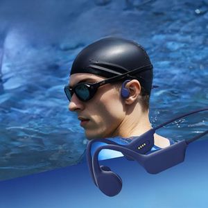 POLVCDG Beengeleiding Headset IPX8 32 GB Bluetooth 5.3 Draadloze Headset met microfoon Waterdicht Zwemmen 2024 Nieuwe