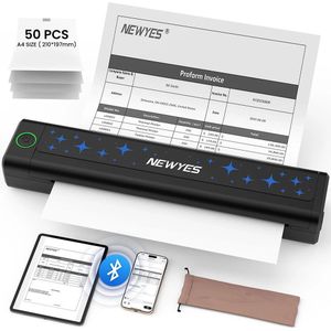 NEWYES Draagbare thermische printer Inktloze printer Draadloze connectiviteit Zakenreizen Thuisonderwijs Gebruik