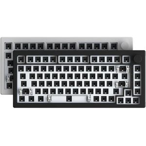 Akko 5075B VIA Barebone Kit 75% RGB Hot Swap 4500mAh USB-C/2.4G/BT 5.0 Draadloze aangepaste mechanische gaming DIY-kit met knop