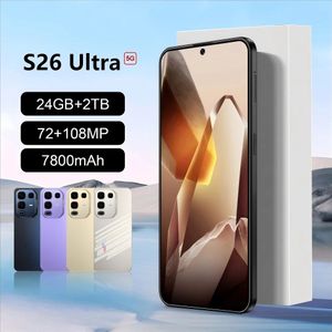 Nieuwe Originele Smartphone Voor S26 Ultra 5G 7.3HD Snapdragon 8 gen4 Dual Sim-kaart 22G + 2TB Mobiele Telefoon Android Mobiele Telefoons Ontgrendeld