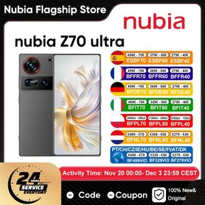 Nubia Z70 Ultra 5g smartphone Leeuwebek 8 Elite 6,85 '' 144 Hz Oled-scherm 6150 Mah batterij 64 MP camera Android 15 Nfc Ip 68 en 69 Global Version telefoon
