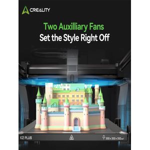 CREALITY K2 PLUS 3D-printer 600 mm/s snelheid met CFS Meerkleurendrukfilament Box Automatische nivellering Dubbele AI-camera's 3D-printer