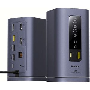Baseus - Spacemate - Dockingstation - Grijs - 11-in-1 met USB-C en HDMI
