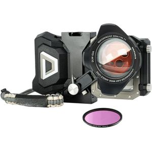 DIVEVOLK SeaTouch 4 Max - Ocean Kit - Smartphone Behuizing - Met Groothoeklens en Kleurcorrectiefilter