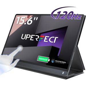 UPERFECT UTravel G16 120Hz Gaming Monitor Met Touchscreen 10800mAh Batterij USB C HDMI Voor Steam Deck XBOX PS5 Schakelaar PC Display