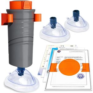 EHBO anti-verstikking reddingsapparaat automatisch voor volwassenen kinderen met 3 verschillende maten maskers Home Airway Assist noodpakket