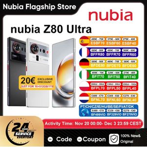 ZTE nubia Z80 Ultra 5G Smartphone Global Version Snapdragon 8 Elite Gen 5 7200mAh 6,85'' 144Hz Oled-display 80W Draadloos opladen 64Mp Ai Camera Nfc Google Play