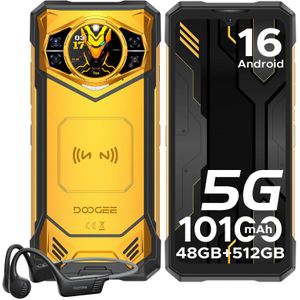 DOOGEE S200 X Android 16 5G robuuste telefoon Gemini AI 48 GB (12 + 36) 512 GB 120 Hz 1,32 "AMOLED-achterdisplay 10100 mAh batterij 100 MP NIEUW