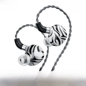 Trn Nieuwe Witte Tijger In Oor Oortelefoon Hybride Dual Dynamic Driver + Planar Diafragma Hoofdtelefoon