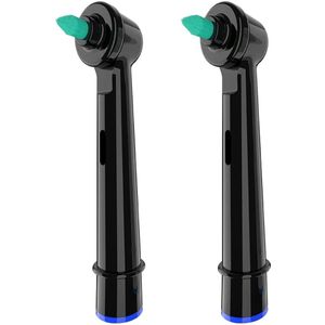 2 stuks compatibel met Oral B elektrische tandenborstel vervangende opzetborstels, interdentale opzetborstels voor het reinigen tussen de tanden