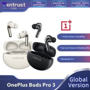 Wereldwijde versie OnePlus Buds Pro 3 oortjes bluetooth draadloos tot 50 dB ruisonderdrukking ruimtelijke audio met Head Tracking Hi-Resolution Audio