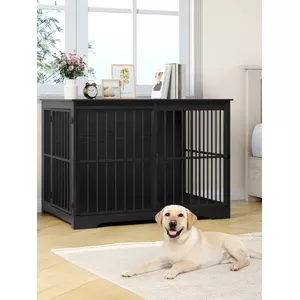 Huismerk Hondenbench Zwart 109cm