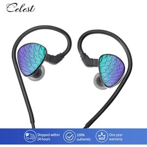 Celest Wyvern Black Remaster 10 mm LCP 2.0 membraan aangepaste dynamische driver in-ear-oortelefoon met microfoonkabel hoofdtelefoon