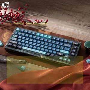 Akko MOD007 HIJ Jaar van Dragon Mechanisch toetsenbord RGB 75% magnetische schakelaar8K Polling Rate Rapid Trigger RT0,01 mm gamingtoetsenbord