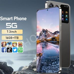 2025 Smartphone SMS 24 Ultra Originele 7.3HD Dual Sim-kaart Mobiele Telefoon 7800 mAh Android 14 Global Versie Mobiele Telefoons Mobiele telefoons