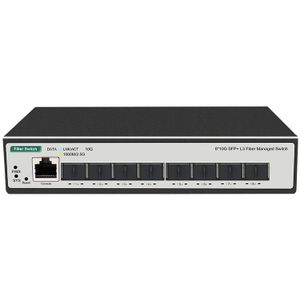 8 10-gigabit Sfp Poorten L3 Beheerde Netwerkswitch Ondersteuning Dhcp En Dynamische Routing Ondersteuning Vlan Divisie En Port Aggregatie