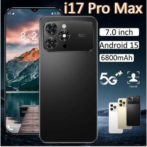 2025 Nieuwe i17 Pro Max Originele Smartphone 7.0 inch Global Versie 5G Dual Sim Mobiele Telefoons 6800 mAh Android 15 Mobiele Mobiele Telefoons