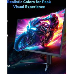 KTC H34S5 gebogen monitoren, R1500, 21:9 HVA WQHD, 3440 * 1440 bij 180 Hz, 34 inch, 4000:1 contrastverhouding, 1 ms GTG-reactietijd