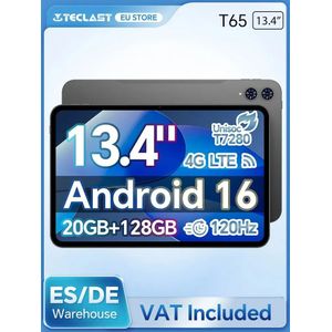 Teclast T65 - Tablet - 13.4 Inch - Octa-Core - 128GB Rom - 20GB Ram - 8000mAh
