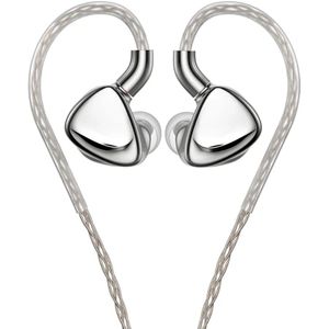 FIIO FX17 HiFi Stereo Oortelefoon 8EST + 1DD + 4BA Tribrid Technologie In-Ear Monitor Hi-Res Audio MMCX Mix Goud Zilver Koperen Kabel