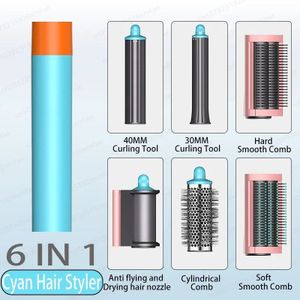 6-in-1 haarstyler en haardrogerborstel 110000 RPM Snelle haarverzorging Negatieve ionische föhn Sneldrogend, Multi Hair Styler