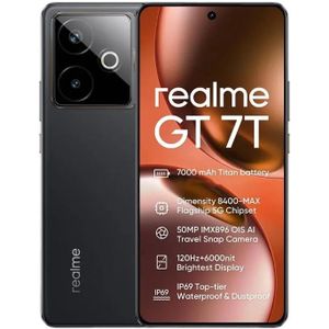 realme GT 7T Smartphone MediaTek 8400-MAX 6,8'' 120Hz Display 7000mAh Titan Batterij 120W Ultra Charge Global Version
