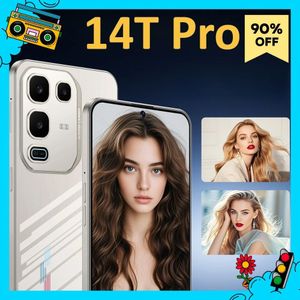 2025 NIEUWE 14T Pro Originele 7.3HD Mobiele Telefoons 5G Dual Card Smartphone 7800 mAh Android 15 Goedkope Global versie Mobiele Mobiele Telefoons