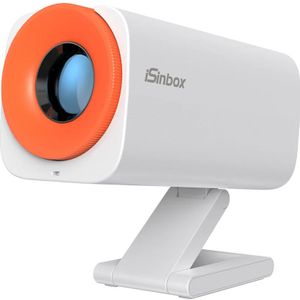iSinbox Smart Mini-projector V16 Android13 Native720P Ondersteuning 1080P Video Beam-projector WiFi6 BT5.2 HDMI Draagbare buitenfilm
