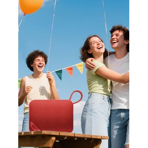 QCY SP2 Draagbare Draadloze Luidspreker Bluetooth 5.3 Deep Punch Bass TWS Stereo Subwoofer IP67 Waterdichte RGB Licht Klankkast 17Hrs