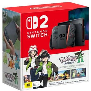 Nintendo Switch 2+Pokémon Legends- Z-A, 7,9-inch LCD-scherm Joy‑Con2-handgreep Console Stabiele tv-modus Videogame DLSS HDR 120 Hz