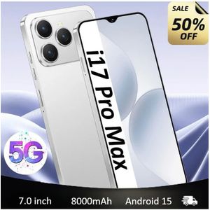 HOT i17 Pro Max Mobiele Telefoons 2026 NIEUWE Originele 7.0HD 5G Dual Card Dual Standby Smartphone 8000 mAh Android 15 Mobiele Mobiele Telefoons