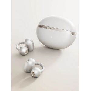 QCY Crossky C50 Clip-On oordopjes Bluetooth 6.0 Open-ear Dual-Magnet Drivers Bass Boost Headset 4 microfoon AI Heldere gesprekken 35 uur IPX5