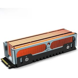 JEYI M.2 2280 SSD hoogwaardige koellichaam, koperen vinnen met aluminium frame passieve koellichamen - 50 stuks vinnen koud - 401 W/mk