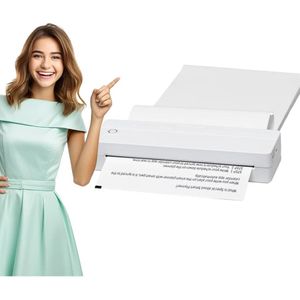 NEWYES 8-inch mini A4 draagbare printer zonder inkt Draadloze mobiele thermische printer Mini A4 inktloze printer