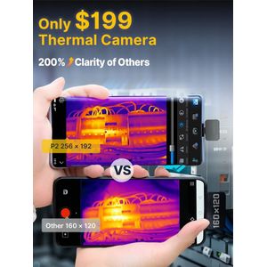 1112 ℉  P2 Auto Diagnostiek Thermische Camera Machine Reparatie Inspectie HVAC Thuis Inspectie Waterlekkage Controle