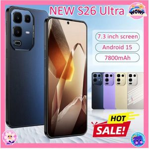 HOT NIEUWE S26 Ultra Originele Mobiele Telefoons 7.3 inch 4G 5G Dual Sim Smartphone 7800 mAh Android 15 Global Versie Mobiele Mobiele Telefoons