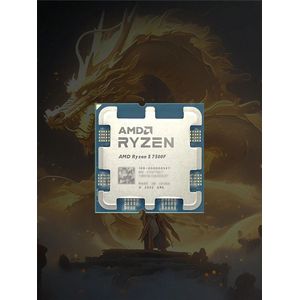 AMD RYZEN 5 7400F 3,7 GHz basisklok 6-core 12-draads desktop GAME CPU, AM5-socket, 65 W TDP TSMC 5 nm FinFET (zonder radiator)