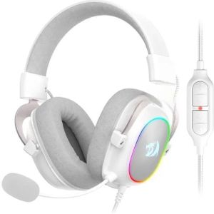Redragon H510 Zeus-X RGB - Bedrade Gaming Headset - Wit - 7.1 Surround Sound